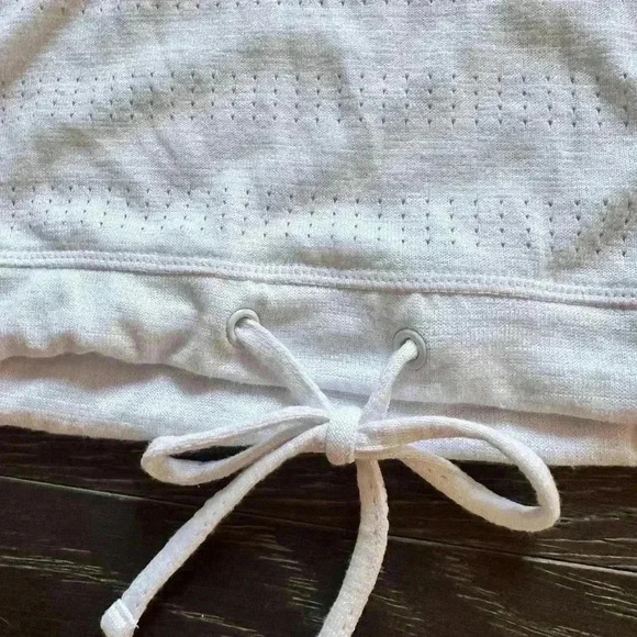 T By Talbots Long Sleeve White Shirt Drawstring Bottom Size XS New With Tags - Picture 2 of 5